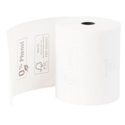 Bobine pour tickets de caisse 80x70m - 72m - 1 pli thermique 48m2 sans Phenol. - Blanc - x 20 - Exacompta