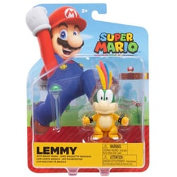 Lemmy avec baguette magique : figurine super mario 10 cm - figurine nintendo articulé - jakks - BANDAI