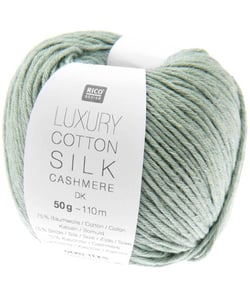 Fil exceptionnel Luxury Cotton Silk Cashmere dk - Rico Design 04 Vert Aqua