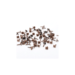 40 Attaches parisiennes carrés bronze