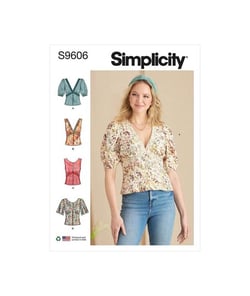 Patron Simplicity 9606 - Chemisier pour jeunes filles taille n°FR 44-52