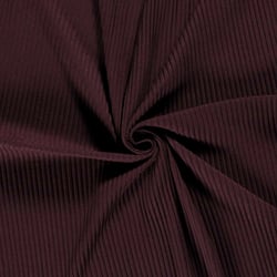 Tissu Jersey Viscose côtelé lourd Oréa uni Bordeaux