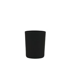 Verre à bougie laqué noir mat 250 ml / bougie 180 g