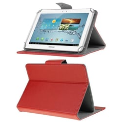Etui Tablette 10 Pouces Rabat Magnétique Protection Universelle Intégrale Rouge YONIS