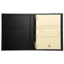 Reliure standard avec recharge 297X210 Conseil d'administration 100 feuillets foliotés 80g + garde - Noir - Le Dauphin
