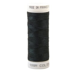 Fil à coudre polyester 100m made in France - bleu oseille 554