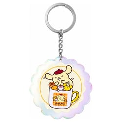 Sanrio - Porte-clés en acrylique Pompompurin 30th Anniversary Squishy Cute Purin 01 - Sakami Merchandise