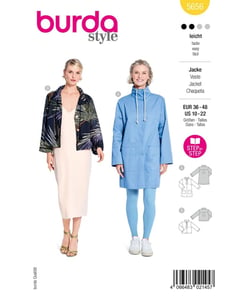 Patron Burda Style n°5656 – Parka et Blouson Femme Tailles 36-48 taille n°FR 36-48