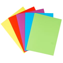 Paquet de 25 chemises Double Poche ROCK''S 210 - double A4 ou A3 - 24x32cm - Couleurs assorties - x 10 - Exacompta
