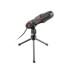 Trust Microphone Filaire pour Streaming Modèle Mico GXT212 avec Trépied Noir