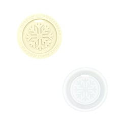 Moule en silicone ø 6,8cm x 1,2cm - Pendentif flocon de neige