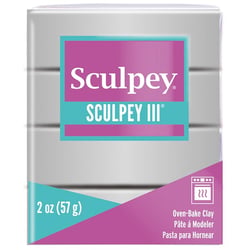 Pâte III argent - 57 gr - Sculpey