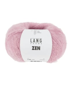 Pelote de Laine, Alpaga et Soie à tricoter ZEN - 25GR - Lang Yarns 0009 Rose