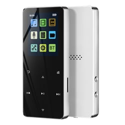 Avizar Lecteur MP3 Tactile 16 Go Musique et Vidéo avec Bluetooth Autonomie 20h Argent