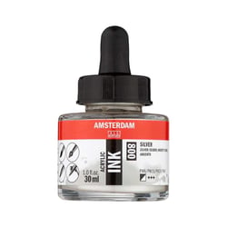 Encre - Acrylique - Argent - 008 - Amsterdam - Flacon 30ml - Beaux-arts