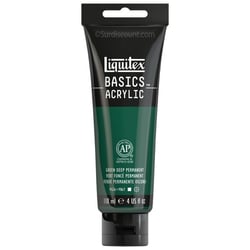 Peinture Acrylique en tube vert foncé 118ml - Liquitex Basics