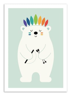 Affiche - Be Brave - Andy Westface