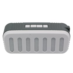 Enceinte Bluetooth Forme Pot D'échappement Voiture TWS Support Carte TF FM AUX USB Blanc YONIS