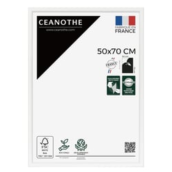 Cadre photo Essentiel exposition blanc 50x70 cm