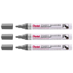 Marqueur peinture pointe moyenne - PENTEL - Noir nacré - Lot de 3