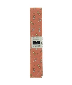 Biais en coton motif Etoiles 1,5m x 20mm - Passion Rubans Orange