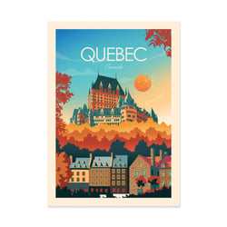 Affiche 50x70 cm - Quebec Canada - Studio Inception