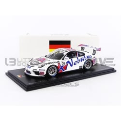 Voiture Miniature de Collection - SPARK - PORSCHE 911 GT3 - Échelle 1/43 - Blanc/Red - Champion d'Allemagne 2020