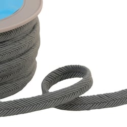 Double cordon fils 10mm gris clair au mètre