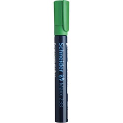 Lot de 10 marqueurs permanents - SCHNEIDER - Maxx 233 - Pointe biseautée 1+5 mm - Vert