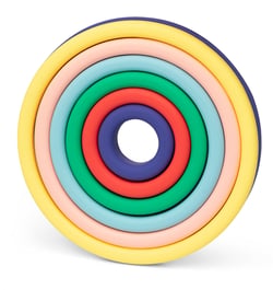 Cercles colorés en silicone - Little L