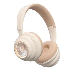 Casque Audio Enfant Sans Fil RGB Léger Pliable Autonomie Longue Rose YONIS