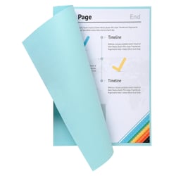 Paquet de 250 sous-chemises SUPER 60 - 22x31cm - Bleu clair - x 5 - Exacompta