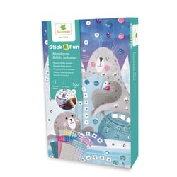 Stick n Fun 3 Mosaiques bebe animaux - Au Sycomore - Aqua