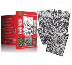 Tableau velours a colorier POCKET OISEAUX Sericolor