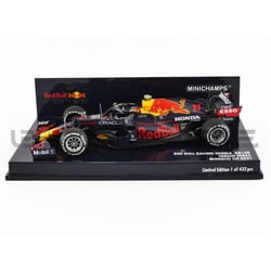 Voiture Miniature de Collection - MINICHAMPS - RED BULL RB16B Honda Monaco GP 2021 - 1/43 - Bleu/Rouge/Jaune - 14+