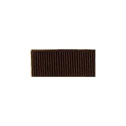 Bobine 25m galon aspect gros grain Marron 15mm