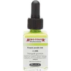 Encre acrylique - Extra-fine - Jaune de Titane - 28 200 - Aéro Color Pro - Schmincke