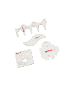Kit de Règles de Quilting Courbes BERNINA – Précision et Créativité pour Vos Motifs Blanc
