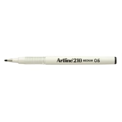 Stylo feutre permanent indélébile pointe 0,6 mm - ARTLINE - Noir - 210