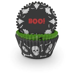 75 Caissettes à Cupcakes Halloween - BOO