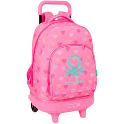 Sac à dos à roulettes Benetton Heart 45 CM Trolley Haut de Gamme