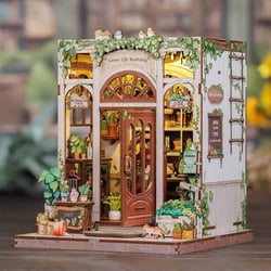Book Nook - Maquette à construire - Serre-livre - Librairie La Vie Verte - 196 pièces- Figured'Art