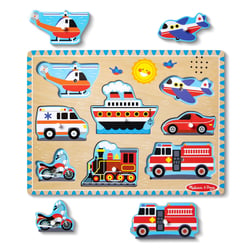 Puzzle sonore véhicules - Melissa & Doug