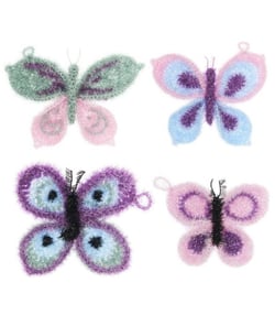 Kit Crochet Bubble Papillons de Rico Design : De délicats papillons pour allier déco et utilité Blanc