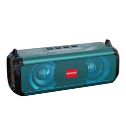 Enceinte Bluetooth Portable Mini RGB Lumineuse Double Haut-Parleurs Subwoofer Autonomie 10H Vert YONIS