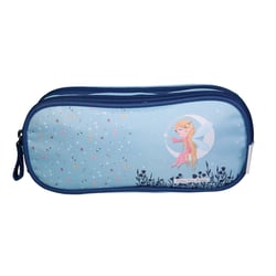 Trousse scolaire 2 compartiments Phileas Bleu - BAGTROTTER