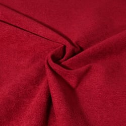 Tissu Velours d'ameublement texturé Genova uni  Rouge