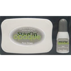 Encreur créatif StazOn Opaque Tsukineko - Vert Fava - 7,6 x 4,7 cm