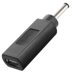 Avizar Adaptateur de Charge USB-C vers DC 3.0 x 1.0mm pour Ordinateur Portable Acer Noir