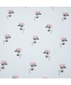 Tissu coton enfant souris de 150 cm de largeur Bleu vendu par 50 cm